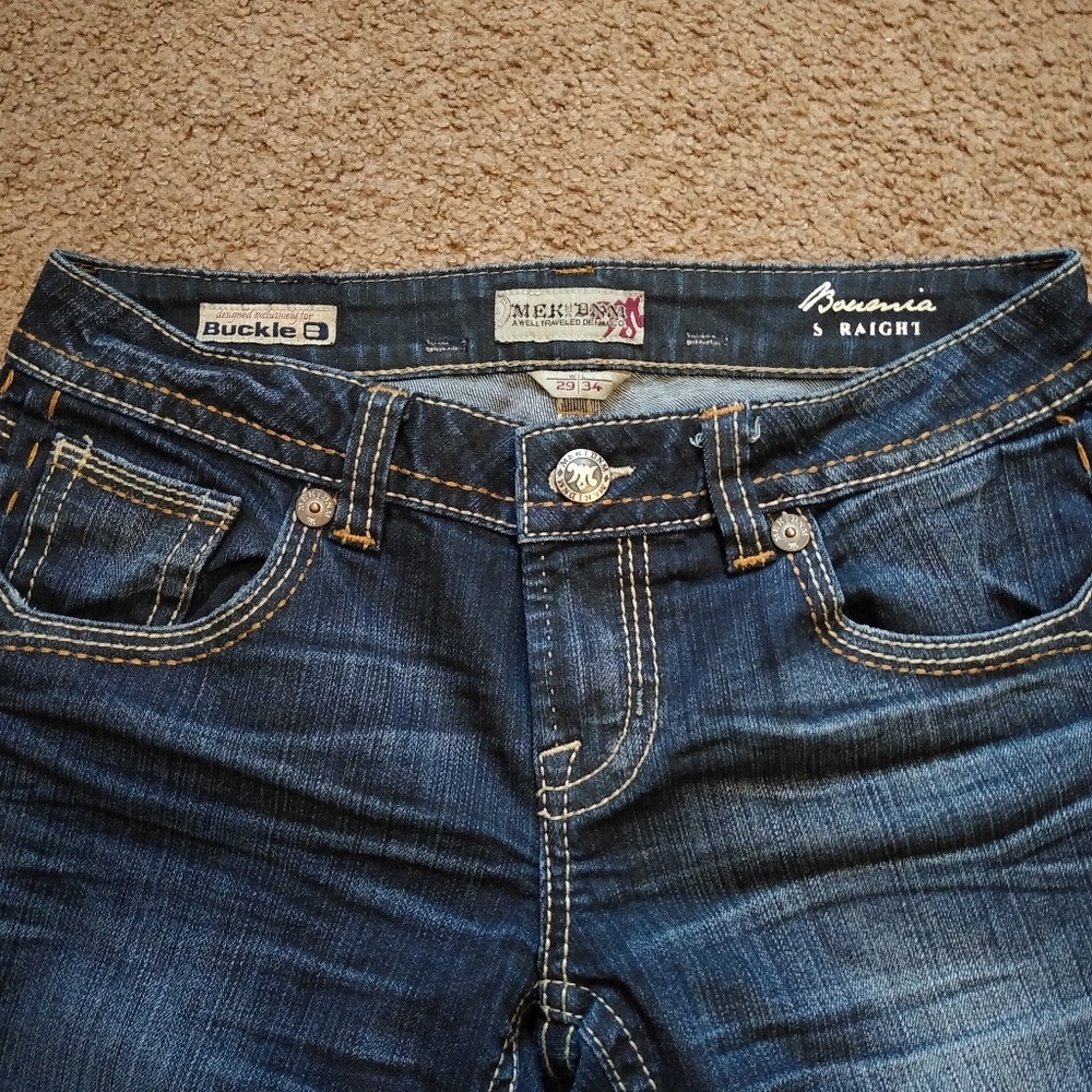 MEK Buckle Bootcut Jeans